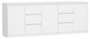 Komoda COSTA 1D3S/2D3S biela