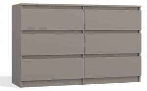 Komoda MALWA M6 120 hnedosivá