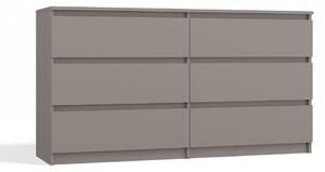 Komoda MALWA M6 140 hnedosivá