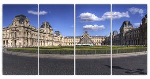 Múzeum Louvre - obraz (Obraz 160x80cm)