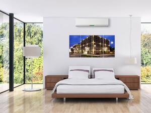 Osvetlené budovy - obraz (Obraz 160x80cm)