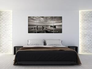 Loď na vode - obraz (Obraz 160x80cm)