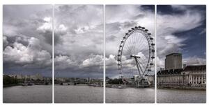 Londýnske oko (London eye) - obraz (Obraz 160x80cm)