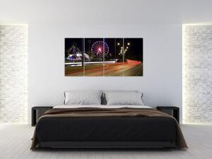 Nočné kolotoče - obraz (Obraz 160x80cm)