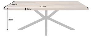 Jedálenský stôl Galaxy 200cm borovica 60mm prírodná