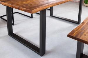 Jedálenský stôl Genesis hnedý 140cm akáciová 35mm