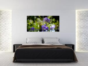 Modrá kvetina - obraz (Obraz 160x80cm)