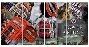 Londýn - obraz (Obraz 160x80cm)