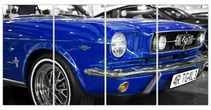 Modré auto - obraz (Obraz 160x80cm)