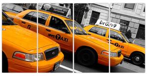 Žlté taxi - obraz (Obraz 160x80cm)
