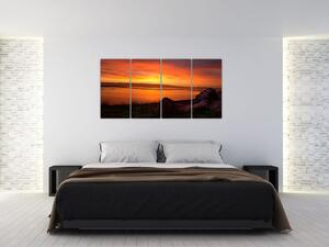 Západ slnka na mori - obraz (Obraz 160x80cm)