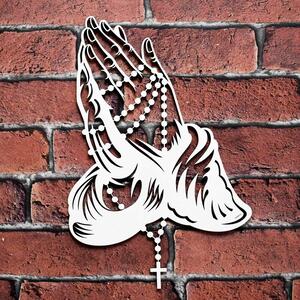 DUBLEZ | Drevená dekorácia na stenu - Modliace ruky