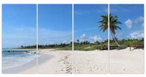 Exotická pláž - obraz (Obraz 160x80cm)