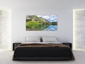 Horské pleso - obrazy (Obraz 160x80cm)