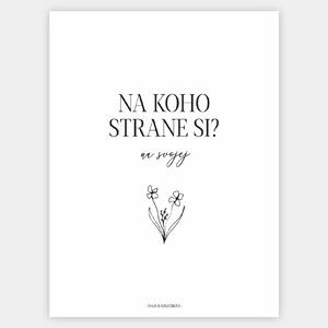 Plagát "Na svojej strane" | Maja Kadlečíková