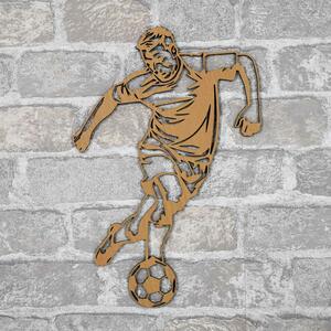 DUBLEZ | Drevená nálepka na stenu - Futbalista