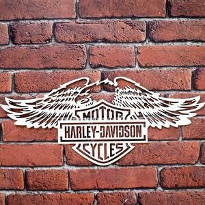 DUBLEZ | Drevený obraz - Logo Harley Davidson