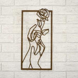 DUBLEZ | Minimalistický drevený obraz - Ruža