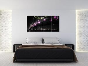 Nočný most - obraz (Obraz 160x80cm)