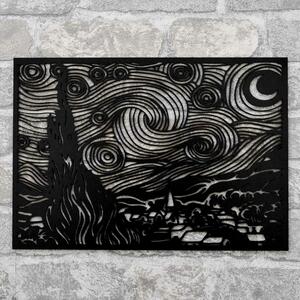 DUBLEZ | Drevený obraz Vincent van Gogh - Hviezdna noc