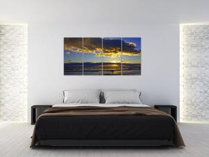 Západ slnka na mori - obraz na stenu (Obraz 160x80cm)