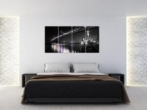 Nočný most - obraz (Obraz 160x80cm)
