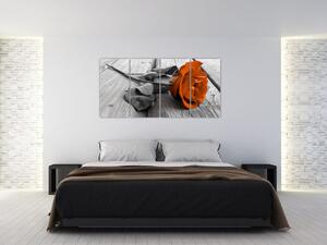 Ruže oranžová - obraz (Obraz 160x80cm)
