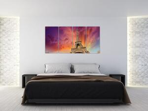 Eiffelova veža - moderný obraz (Obraz 160x80cm)