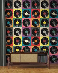 Tapety Vinylové platne, retro štýl, Fototapety retro, u51622 : Uwalls.sk