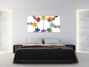 Puzzle - obraz (Obraz 160x80cm)