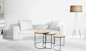 Tutumi, konferenčný stolík 34x34x40 cm, veľkosť S, SG1910-88, hnedá-čierna, KRZ-01802