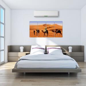 Ťavy v púšti - obraz (Obraz 160x80cm)