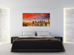 Pohľad na mesto - obraz (Obraz 160x80cm)