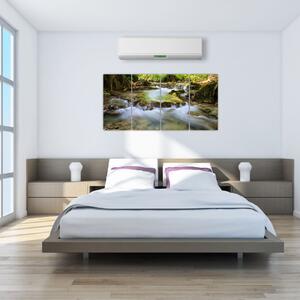 Rieka v lese - obraz (Obraz 160x80cm)