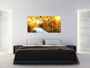 Jesenná krajina - obraz (Obraz 160x80cm)