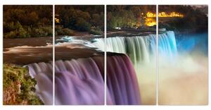 Abstraktné vodopády - obraz (Obraz 160x80cm)