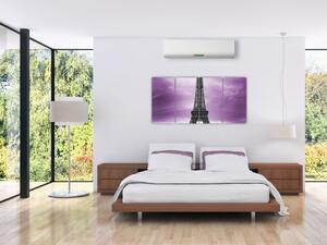 Abstraktný obraz Eiffelovej veže - obraz (Obraz 160x80cm)