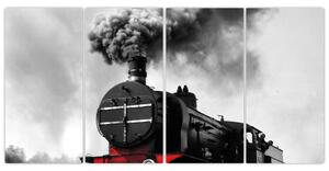Historická lokomotíva - obraz (Obraz 160x80cm)
