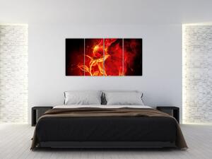 Oheň - abstraktný obraz (Obraz 160x80cm)