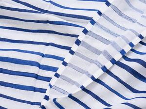 Bavlnené obliečky MODRÝ PRUH biele Rozmer obliečky: 80 x 80 cm | 140 x 200 cm