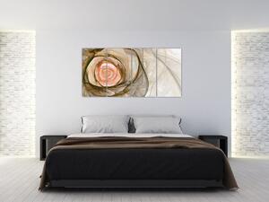 Abstraktný ruže - obraz (Obraz 160x80cm)