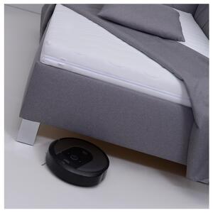 Rohová posteľ s matracom AFRODITE sivá, 120x200 cm