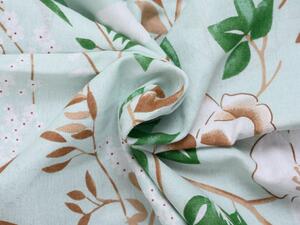 Flanelové obliečky VENIGRO zelené + obliečka na vankúšik 40x50 cm zadarmo