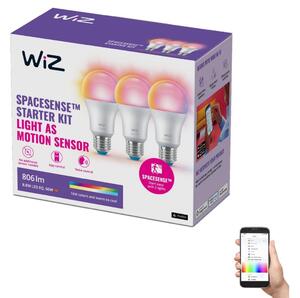 WiZ SADA 3x LED RGBW Stmievateľná žiarovka A60 E27/8,8W/230V 2200-6500K Wi-Fi - WiZ WI0129 + záruka 3 roky zadarmo