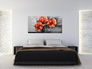 Obraz kvetín na stenu (Obraz 160x80cm)