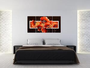 Obraz vlčích makov (Obraz 160x80cm)