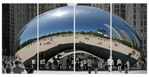 Centrum Chicago - moderný obraz (Obraz 160x80cm)