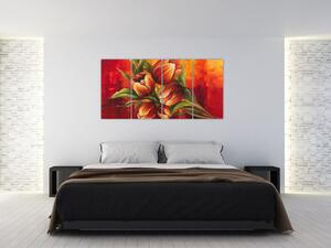 Obraz tulipánov na stenu (Obraz 160x80cm)