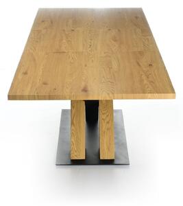 Jedálenský stôl FORTUNATO 3 dub zlatý/čierna