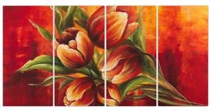 Obraz tulipánov na stenu (Obraz 160x80cm)